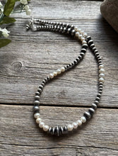 Load image into Gallery viewer, Freshwater Pearls Multi Graduated Sterling Silver Bead Necklace 18 inch 4mm -8mm