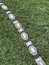 Load image into Gallery viewer, Martinez Native American Navajo Sterling Silver Concho Belt Signed