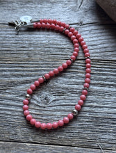 Load image into Gallery viewer, Tommy Rosita Singer T R Sterling Silver Pink Choker Bead Necklace 15 Inch