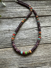 Load image into Gallery viewer, Sterling Silver Multi Stone Purple Spiny Oyster Bead Necklace 18 Inch Gift