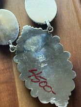 Load image into Gallery viewer, Navajo Sterling Silver White Buffalo Turquoise Lariat Necklace Set Mary Ellen