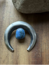 Load image into Gallery viewer, Navajo Native American Sterling Silver Blue Turquoise Handmade Pendant Gift P