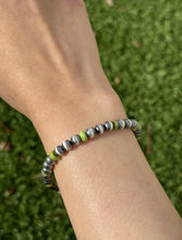 Load image into Gallery viewer, Lot of 14 Multi Stone 6mm 7 Inch 925 Sterling Silver Pearls Bead Bracelets Set