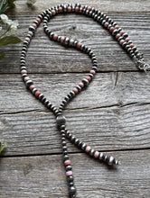 Load image into Gallery viewer, Jacla Sterling Silver Multi Graduated Pink Conch Pearls Bead Necklace 24 inch
