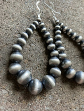 Load image into Gallery viewer, Sterling Silver Graduated Pearls Bead Earrings. 5mm-12mm