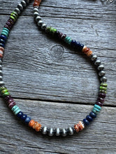 Load image into Gallery viewer, Sterling silver multistone necklace 20 Inch