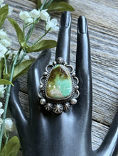 Load image into Gallery viewer, Native American Sterling Silver Royston Turquoise Ring Size 7.5 Mary Ellen