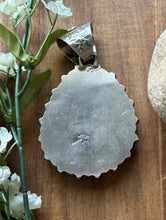 Load image into Gallery viewer, Navajo Native American Handmade Sterling Silver Turquoise Cluster Pendant KY
