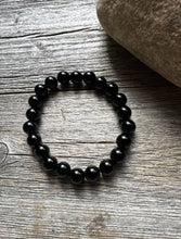 Load image into Gallery viewer, Black Onyx 7 Inch Stretch Bead Bracelet Gift Southwestern