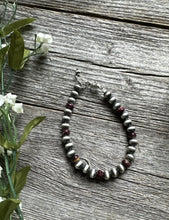 Load image into Gallery viewer, Genuine Purple Spiny Oyster 6mm 7 Inch 925 Sterling Silver Pearls Bead Bracelet