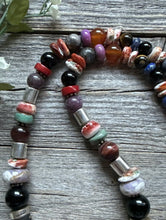 Load image into Gallery viewer, Tommy &amp; Rosita Singer T R Sterling Silver Red Spiny Oyster Bead Necklace 28”