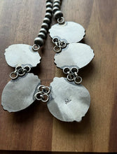 Load image into Gallery viewer, Navajo Sterling Silver Black Jack Kingman Turquoise Lariat Pearls Chain Necklace