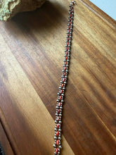 Load image into Gallery viewer, Sterling silver orange spiny oyster choker necklace