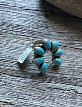 Load image into Gallery viewer, Native American Sterling Silver Turquoise Ring. Size 8.5. B Johnson