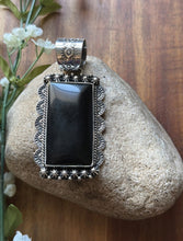 Load image into Gallery viewer, Native American Navajo Sterling Silver Black Onyx Pendant Etta Enditto Gift