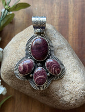 Load image into Gallery viewer, Native American Navajo Sterling Silver Purple Spiny Oyster Pendant Etta Enditto