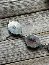 Load image into Gallery viewer, Navajo Native Sterling Silver Turquoise Cluster Chain Bracelet La Rose