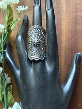 Load image into Gallery viewer, Sunshine Reeves Navajo Native 925 Sterling Silver Stamped Handmade Ring Size10.5