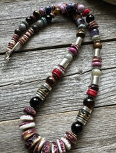 Load image into Gallery viewer, Tommy &amp; Rosita Singer T R Sterling Silver Purple Spiny Oyster Bead Necklace 28”