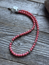 Load image into Gallery viewer, Tommy Rosita Singer T R Sterling Silver Pink Choker Bead Necklace 15 Inch