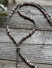 Load image into Gallery viewer, Jacla Sterling Silver Multi Graduated Pink Conch Pearls Bead Necklace 24 inch