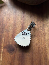 Load image into Gallery viewer, Navajo Sterling Silver Kingman Spiderweb Turquoise Pendant H Piasso