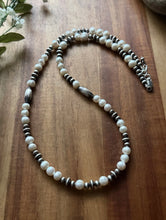 Load image into Gallery viewer, Sterling Silver Freshwater Pearl W Multi Bead Pearls Necklace. 24 inch. Gift