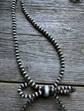 Load image into Gallery viewer, Bow Sterling Silver 4mm Pearls Bead Necklace. 18 Inch. Gift