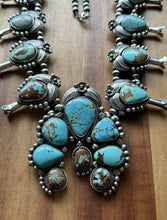 Load image into Gallery viewer, Navajo Sterling Silver Number # 8 Squash Blossom Naja Necklace C Yazzie