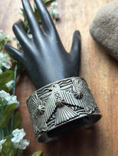 Load image into Gallery viewer, Sunshine Reeves Sterling Silver Thunderbird Cuff Bracelet Navajo