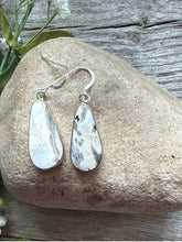 Load image into Gallery viewer, Native American Sterling Silver White Buffalo Turquoise Earrings SH