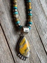 Load image into Gallery viewer, Handmade Navajo Jasper Pendent Sterling Silver With necklace