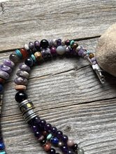 Load image into Gallery viewer, Tommy Rosita Singer T R Sterling Silver Multi Strand Purple Bead Necklace 28