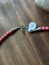 Load image into Gallery viewer, Tommy Rosita Singer T R Sterling Silver Pink Choker Bead Necklace 15 Inch