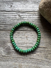 Load image into Gallery viewer, Green Turquoise 7 Inch Stretch Bead Bracelet Gift Southwestern