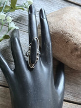 Load image into Gallery viewer, Vintage Pawn Navajo Sterling Silver Black Onyx Ring. Size 7.5