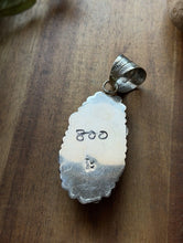 Load image into Gallery viewer, Navajo Sterling Silver Blue Turquoise Handmade Pendant K Yazzie Gift