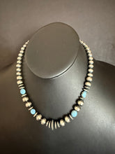 Load image into Gallery viewer, Sterling silver golden hills necklace 18 inch
