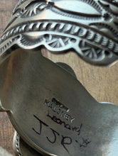 Load image into Gallery viewer, Navajo Native American Sterling Silver Turquoise Cuff Bracelet Maloney