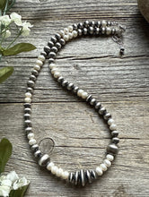 Load image into Gallery viewer, Freshwater Pearls Multi Graduated Sterling Silver Bead Necklace 18 inch