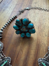 Load image into Gallery viewer, Navajo sterling silver turquoise necklace set