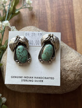 Load image into Gallery viewer, Native American Sterling Silver Turquoise Earrings Mary Ellen
