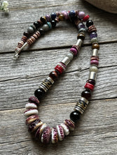 Load image into Gallery viewer, Tommy &amp; Rosita Singer T R Sterling Silver Purple Spiny Oyster Bead Necklace 28”