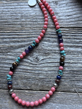 Load image into Gallery viewer, Tommy Rosita Singer T R Sterling Silver Multi Stone Choker Bead Necklace 15 Inch
