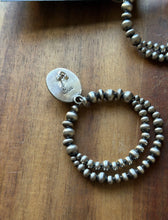 Load image into Gallery viewer, Navajo Sterling Silver Yellow Bumblebee Jasper Pearl Double Loop Earrings Etta