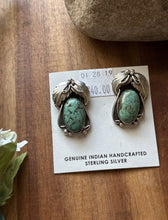 Load image into Gallery viewer, Native American Sterling Silver Turquoise Earrings Mary Ellen