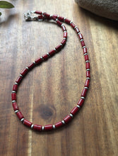 Load image into Gallery viewer, Southwestern Sterling Silver Red Coral W Pearls Bead Necklace 18 inch Gift