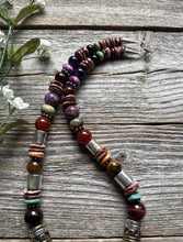 Load image into Gallery viewer, Tommy &amp; Rosita Singer T R Sterling Silver Purple Spiny Oyster Bead Necklace 20