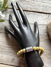 Load image into Gallery viewer, Kokopelli Bumblebee Jasper 7 Inch Stretch Stretchy Elastic Bead Bracelet Gift