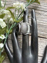 Load image into Gallery viewer, Mens Delbert Gordon Navajo Sterling Silver Black Onyx Ring. Size 11.5